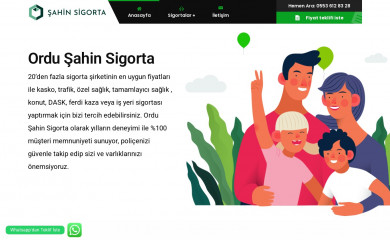 ordusahinsigorta.com screenshot