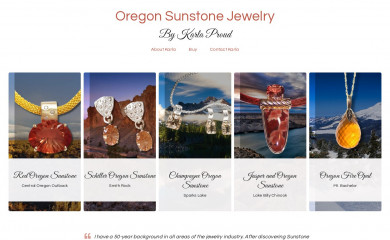 oregon-sunstone.com screenshot
