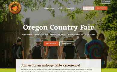 oregoncountryfair.org screenshot