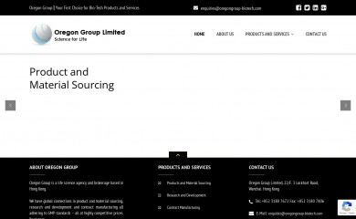 oregongroup-biotech.com screenshot