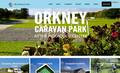 orkneycaravanpark.co.uk screenshot