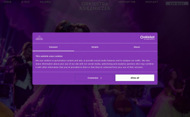 orkiestraksiezniczek.pl screenshot