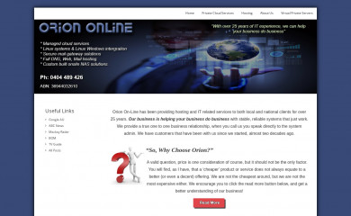 orion-online.com.au screenshot