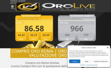 orolive.it screenshot