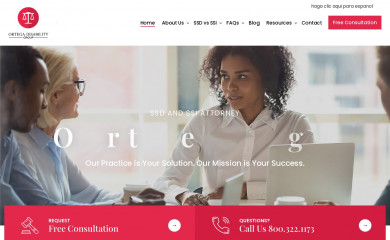 ortegadisability.com screenshot