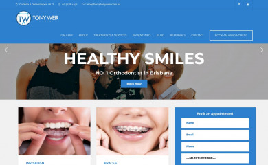 orthodontistbrisbane.net screenshot