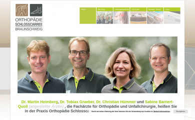 orthopaedie-schlosscarree.com screenshot