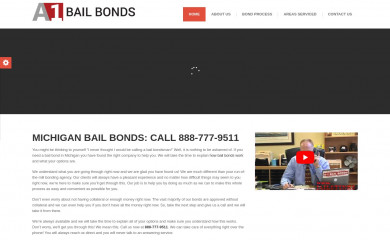 a-1bail.com screenshot