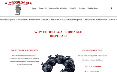 a-affordabledisposal.com screenshot