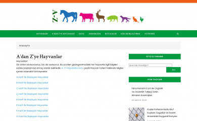 a-z-hayvanlar.com screenshot