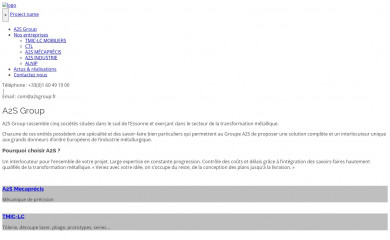 a2sgroup.fr screenshot