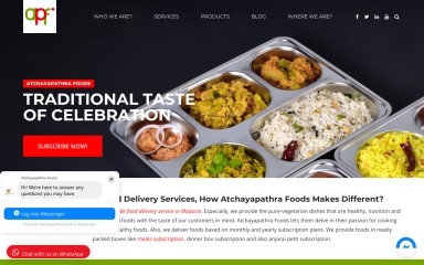 atchayapathrafoods.com screenshot