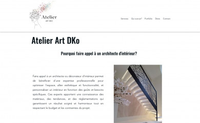 atelierartdko.be screenshot