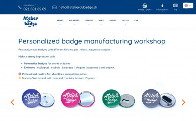 atelierdubadge.ch screenshot