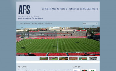 athleticfieldspecialists.com screenshot