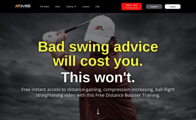 athleticmotiongolf.com screenshot