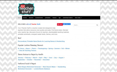 atozteacherstuff.com screenshot