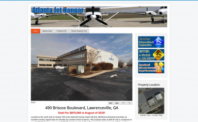 atlantajethangar.com screenshot