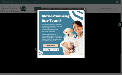 atlanticanimalhospital.com screenshot