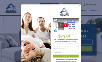 atlanticductcleaning.com screenshot