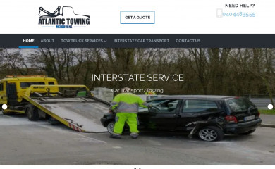 atlantictowingmelbourne.com.au screenshot