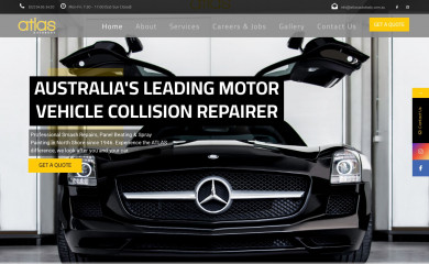 atlasautobody.com.au screenshot