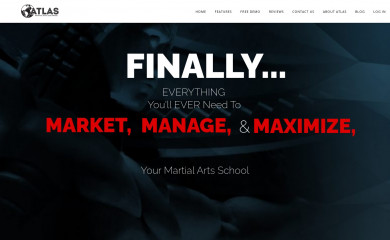 atlasmartialartssoftware.com screenshot