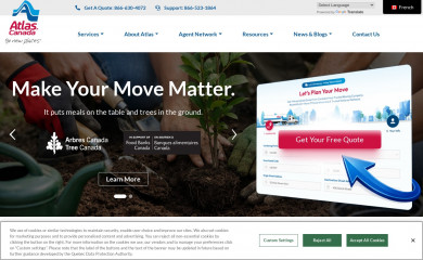 atlasvanlines.ca screenshot