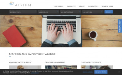 atriumstaff.com screenshot