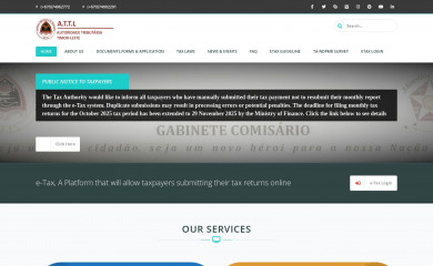 attl.gov.tl screenshot