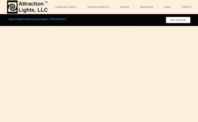 attractionlights.com screenshot