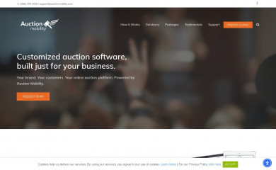 auctionmobility.com screenshot