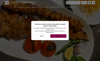 auberginerestaurant.cz screenshot