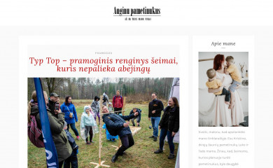 auginupametinukus.lt screenshot