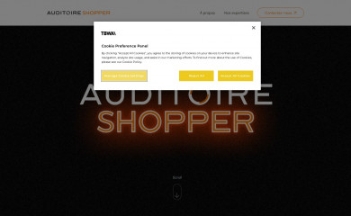 auditoire-shopper.com screenshot
