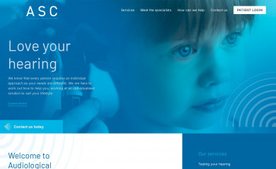 audiologycare.co.uk screenshot