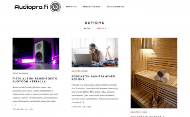 audiopro.fi screenshot
