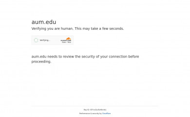 aum.edu screenshot