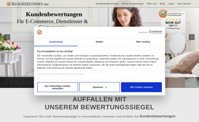 ausgezeichnet.org screenshot
