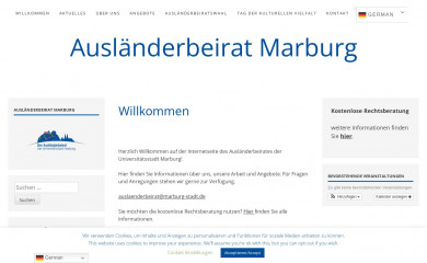 ausländerbeirat-marburg.de screenshot