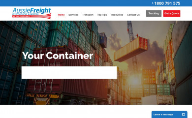 aussiefreight.com screenshot