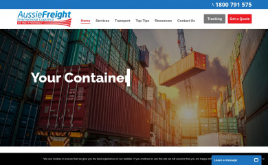 aussiefreight.com.au screenshot