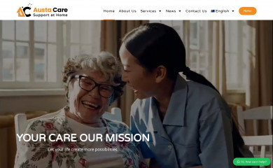 austacare.com.au screenshot