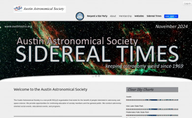austinastro.org screenshot