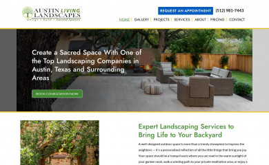 austinlivinglandscapes.com screenshot