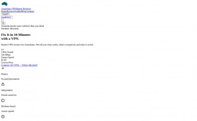 australianvpn.com.au screenshot