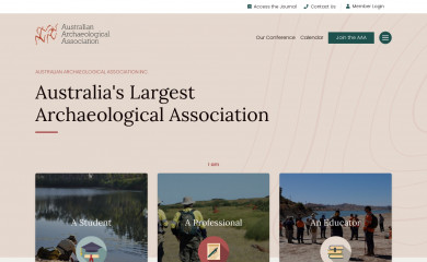 australianarchaeology.com.au screenshot