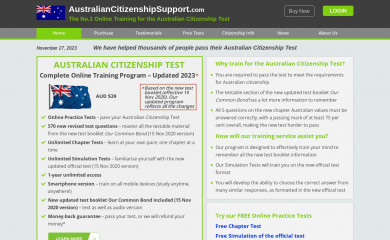 australiancitizenshipsupport.com screenshot