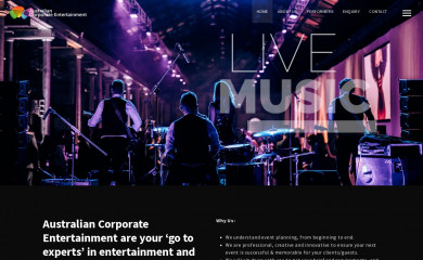 australiancorporateentertainment.com.au screenshot