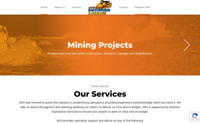 australianearthworksandhaulage.com.au screenshot